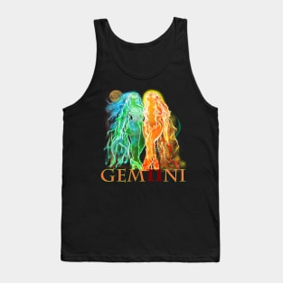 Gemini Zodiac Astrology Artwork Twins Tank Top